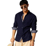 Men's Solid Shirt | Soft Cotton Blend | Casual Shirt | Plain