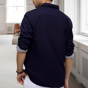 Men's Solid Shirt | Soft Cotton Blend | Casual Shirt | Plain