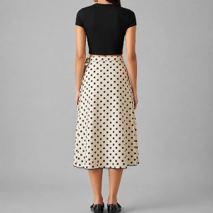 Women's Boho Skirt High Low Split Summer Beach Midi Wrap Skirts