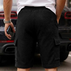 Classic Relaxed Fit Cargo Stretch Shorts for Mens