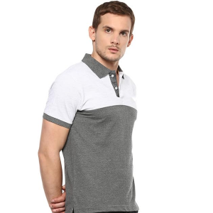 Men's Half Sleeve Polo Collar T-Shirt, Regular Fit Cotton-Poly