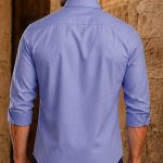 Men's Slim Fit Signature Oxford Easy Care, Natural Stretch Full Sleeve Solid Casual Shirt, Cotton